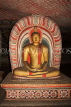 SRI LANKA, Dambulla Cave Temple (Golden Temple), seated Buddha statue in cave, SLK2804JPL