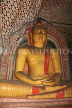 SRI LANKA, Dambulla Cave Temple (Golden Temple), seated Buddha statue in cave, SLK2834JPL