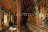 SRI LANKA, Dikwella, Wewurukannala Viharaya (temple), image house, and statues, SLK4644JPL