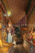 SRI LANKA, Dikwella, Wewurukannala Viharaya (temple), image house, statues, SLK4636JPL