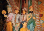 SRI LANKA, Dikwella, Wewurukannala Viharaya (temple), image house, statues, SLK4640JPL