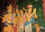 SRI LANKA, Dikwella, Wewurukannala Viharaya (temple), image house, statues, SLK4641JPL
