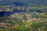 SRI LANKA, Gampola, town view from top of Ambuluwawa mountain Temple complex, SLK3234JPL