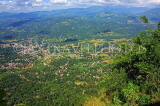 SRI LANKA, Gampola, town view from top of Ambuluwawa mountain Temple complex, SLK3236JPL