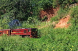 SRI LANKA, Gampola area, train running through countryside, SLK3171JPL