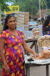 SRI LANKA, Kajugama (on Kandy Road), Cashewnut vendor, and stall, SLK4555JPL