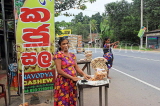 SRI LANKA, Kajugama (on Kandy Road), Cashewnut vendor, and stall, SLK4556JPL