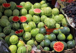 SRI LANKA, Kandy, Kandy Central Market, fruit stalls, Watemelons, SLK4021JPL