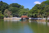 SRI LANKA, Kandy, Kandy Lake and boating pier, SLK3133JPL