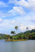 SRI LANKA, Kandy, Kandy Lake and island, SLK3682JPL