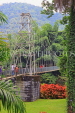 SRI LANKA, Kandy, Peradeniya Botanical Gardens, Suspension Bridge, SLK4903JPL