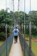 SRI LANKA, Kandy, Peradeniya Botanical Gardens, Suspension Bridge, SLK4907JPL