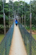 SRI LANKA, Kandy, Peradeniya Botanical Gardens, Suspension Bridge, SLK4908JPL