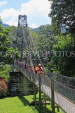 SRI LANKA, Kandy, Peradeniya Botanical Gardens, Suspension Bridge, SLK5828JPL