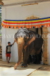SRI LANKA, Kandy, Temple of the Tooth (Dalada Maligawa), Sri Natha Devalaya (temple), elephant entering, SLK3501JPL