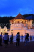 SRI LANKA, Kandy, Temple of the Tooth (Dalada Maligawa), illuminated at night, SLK3442JPL