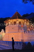 SRI LANKA, Kandy, Temple of the Tooth (Dalada Maligawa), illuminated at night, SLK3448JPL
