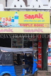 SRI LANKA, Kandy, three wheeler taxi, parked by a small shop, SLK3798JPL