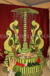 SRI LANKA, Kandy, traditional Kandyan Wedding, Poruwa (dais) decorations made from coconut leaves, SLK3670JPL