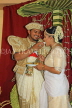 SRI LANKA, Kandy, traditional Kandyan Wedding, couple performing rituals, SLK3720JPL
