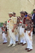 SRI LANKA, Kandy, traditional Kandyan Wedding, groom and his wedding entourage, SLK4057JPL