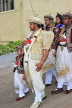SRI LANKA, Kandy, traditional Kandyan Wedding, groom and wedding entourage, SLK3985JPL