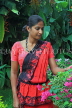 SRI LANKA, Kandy, woman in traditional Kandyan dress, SLK2993JPL