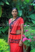 SRI LANKA, Kandy, woman in traditional Kandyan dress, SLK2998JPL