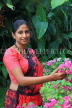 SRI LANKA, Kandy, woman in traditional Kandyan dress, posing, SLK3004JPL