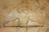 SRI LANKA, Kandy area, Asgiriya Monastery, ancient stone carving of bird, SLK3219JPL