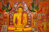 SRI LANKA, Kandy area, Asgiriya Monastery, seated Buddha statue in the image house, SLK3208JPL