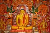SRI LANKA, Kandy area, Asgiriya Monastery, seated Buddha statue in the image house, SLK3209JPL