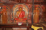 SRI LANKA, Kandy area, Degaldoruwa Cave Temple, Shrine Room, Buddha statues, SLK5776JPL