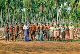 SRI LANKA, Kurunegala, coconut plantation, workers posing, SLK1896JPL