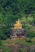 SRI LANKA, Matale, Aluvihara Temple site, hill top Buddha statue, SLK3021JPL