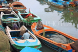 SRI LANKA, Negombo, Dutch Canal, and fishing boats, SLK2606JPL