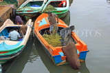 SRI LANKA, Negombo, Dutch Canal, and fishing boats, SLK2612JPL