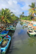SRI LANKA, Negombo, Dutch Canal, and fishing boats, SLK6054JPL