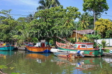SRI LANKA, Negombo, Dutch Canal and fishing boats, SLK2428JPL