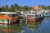 SRI LANKA, Negombo, fishing boats in Negombo Lagoon, SLK2438JPL