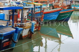 SRI LANKA, Negombo, fishing boats in Negombo Lagoon, SLK2627JPL