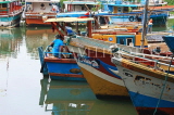 SRI LANKA, Negombo, fishing boats in Negombo Lagoon, SLK2629JPL