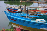 SRI LANKA, Negombo, fishing boats in Negombo Lagoon, SLK2637JPL