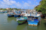 SRI LANKA, Negombo, fishing boats in Negombo Lagoon, SLK6084JPL