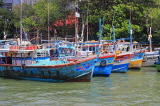 SRI LANKA, Negombo, fishing boats in Negombo Lagoon, SLK6087JPL