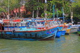 SRI LANKA, Negombo, fishing boats in Negombo Lagoon, SLK6093JPL