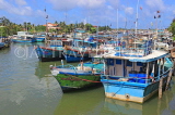 SRI LANKA, Negombo, fishing boats in Negombo Lagoon, SLK6099JPL