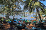 SRI LANKA, Negombo, fishing boats in Negombo Lagoon, SLK6101JPL