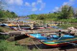 SRI LANKA, Negombo, fishing boats in Negombo Lagoon, SLK6105JPL