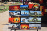 SRI LANKA, Negombo, fishing village, paintings for sale in smalll shop, SLK5977JPL